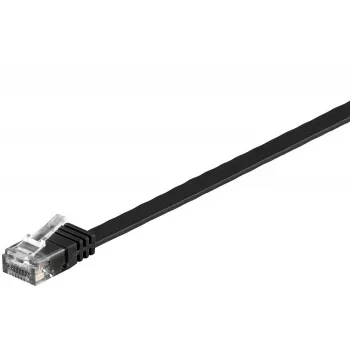 Microconnect V-UTP60025S-FLAT Καλώδιο δικτύου Μαύρο 0,25 m Cat6 U/UTP (UTP)