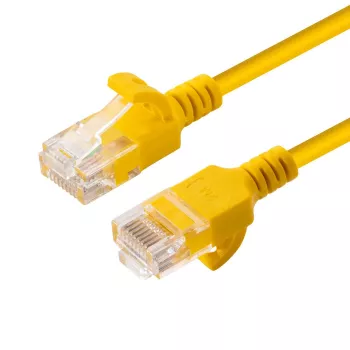 Microconnect V-UTP6A005Y λεπτό καλώδιο δικτύου κίτρινο 0,5 m Cat6a U/UTP (UTP)