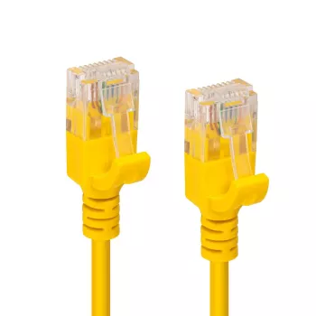 Microconnect V-UTP6A01Y λεπτό καλώδιο δικτύου κίτρινο 1 m Cat6a U/UTP (UTP)
