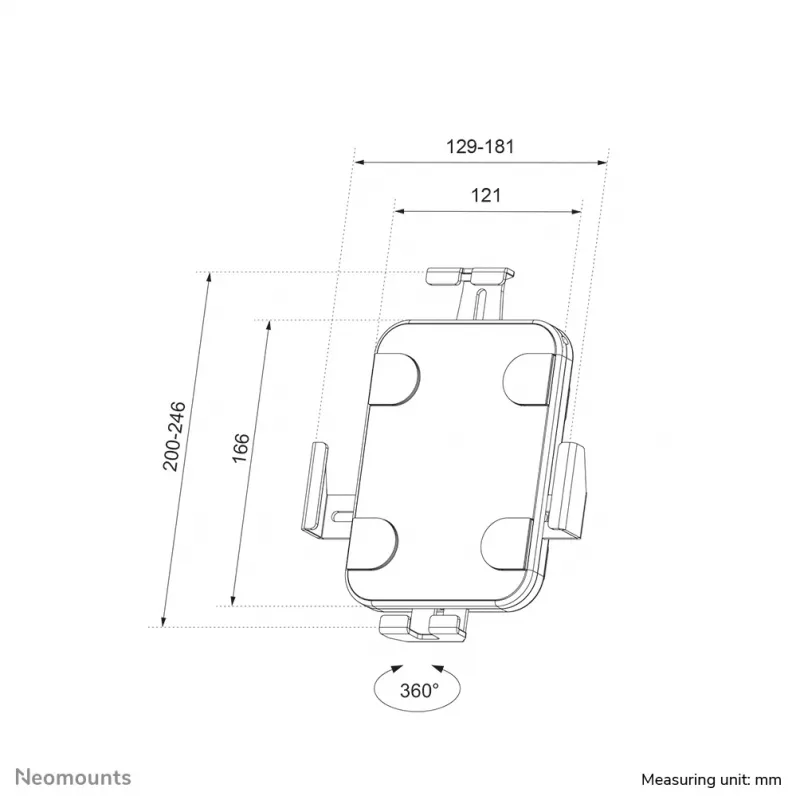 Βάση tablet Neomounts WL15-625WH1 παθητική εσωτερικού χώρου λευκή