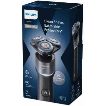 Ηλεκτρική ξυριστική μηχανή Philips Shaver 5000X Σειρά X5006/00 — 3 περιστρεφόμενες κεφαλές, υγρή & στεγνή χρήση, 50 λεπ. μπαταρία, γρήγορη φόρτιση USB-C