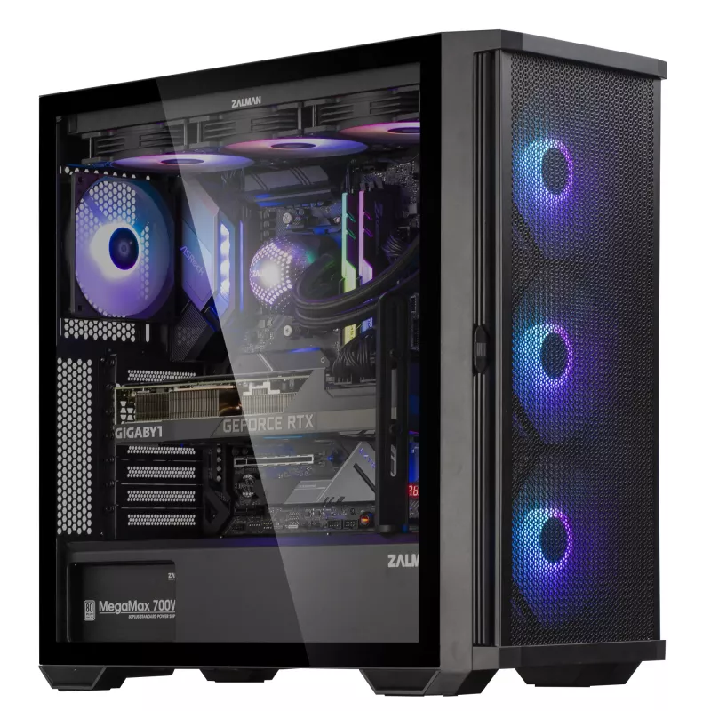 Zalman Z10 PLUS Κουτί υπολογιστή Midi Tower Μαύρο