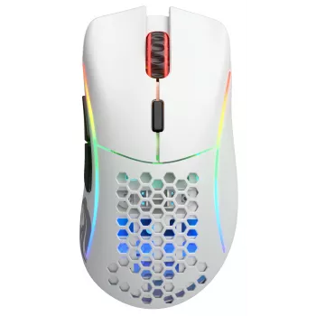 Glorious Gaming Glorious Model D Wireless - Ματ λευκό, Δεξιόχειρας, RF Wireless, 19000 DPI, Λευκό
