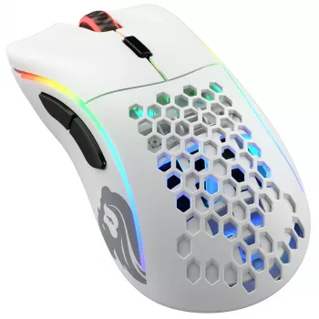 Glorious Gaming Glorious Model D Wireless - Ματ λευκό, Δεξιόχειρας, RF Wireless, 19000 DPI, Λευκό