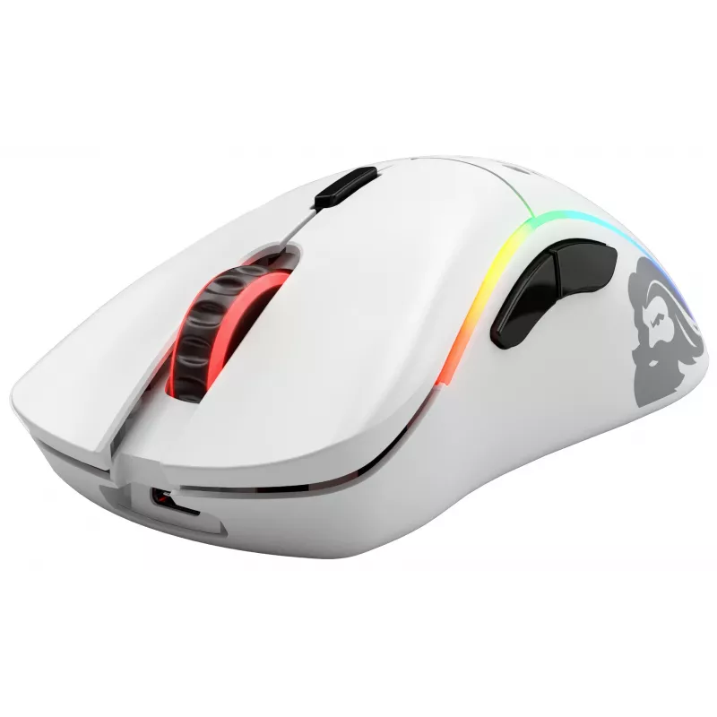 Glorious Gaming Glorious Model D Wireless - Ματ λευκό, Δεξιόχειρας, RF Wireless, 19000 DPI, Λευκό