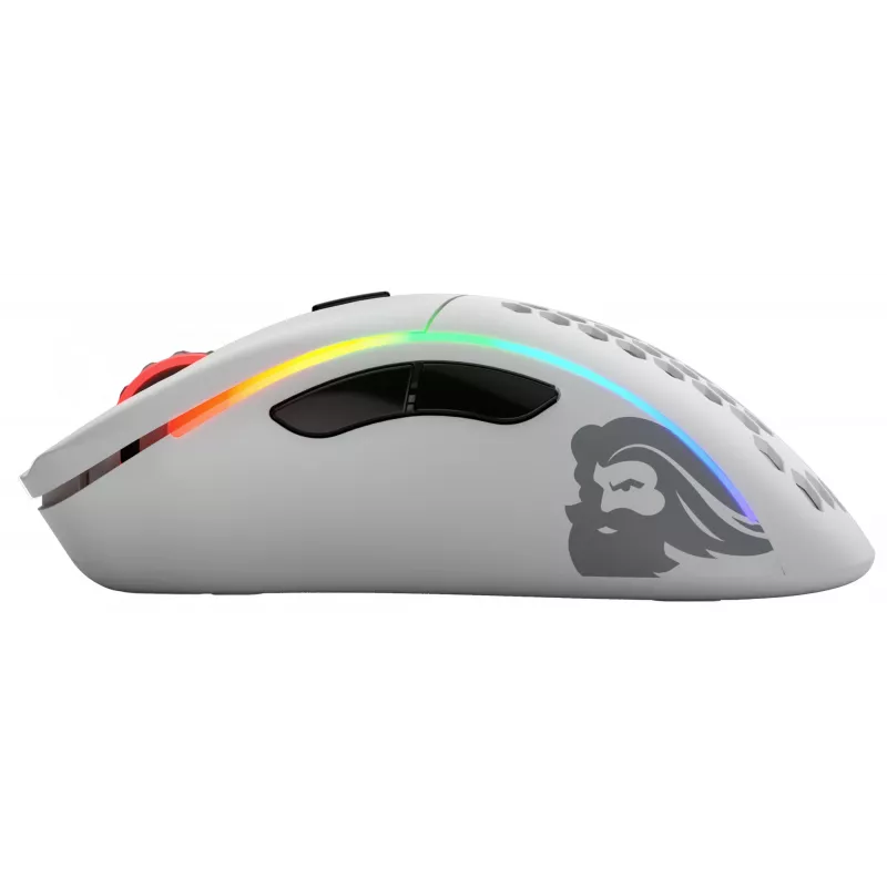 Glorious Gaming Glorious Model D Wireless - Ματ λευκό, Δεξιόχειρας, RF Wireless, 19000 DPI, Λευκό