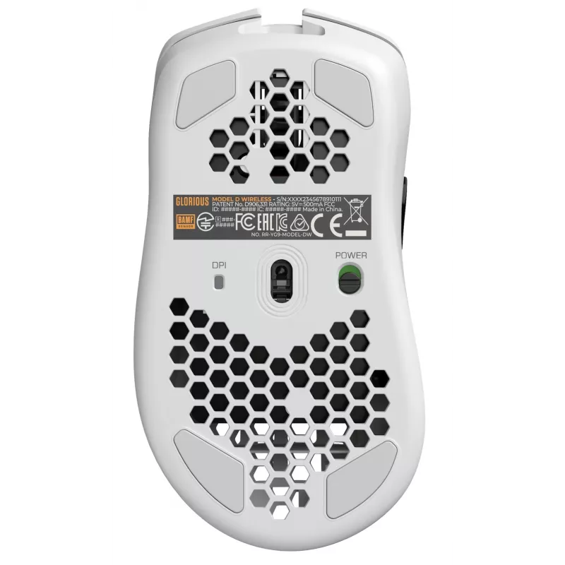 Glorious Gaming Glorious Model D Wireless - Ματ λευκό, Δεξιόχειρας, RF Wireless, 19000 DPI, Λευκό