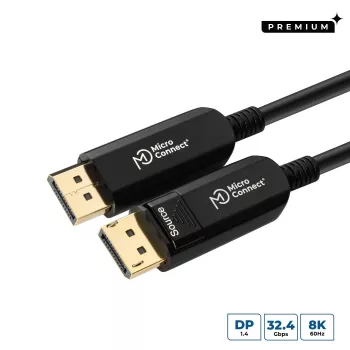 Καλώδιο DisplayPort Microconnect DP-MMG-1500V1.4OP 15 m μαύρο