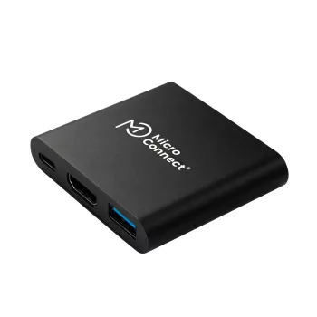 Microconnect MC-HUBAV1 Θήκη σύνδεσης φορητού υπολογιστή/Replicator Λευκό