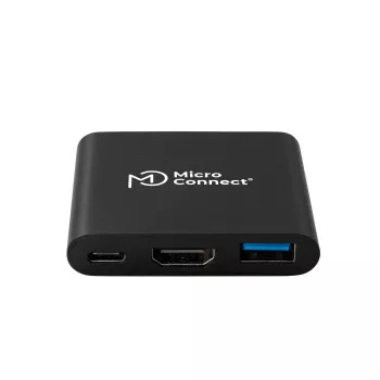 Microconnect MC-HUBAV1 Θήκη σύνδεσης φορητού υπολογιστή/Replicator Λευκό