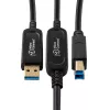 Microconnect MC-USB3.0AB20OP Καλώδιο USB USB 3.2 Gen 2 (3.1 Gen 2) 20 m USB A USB B Μαύρο