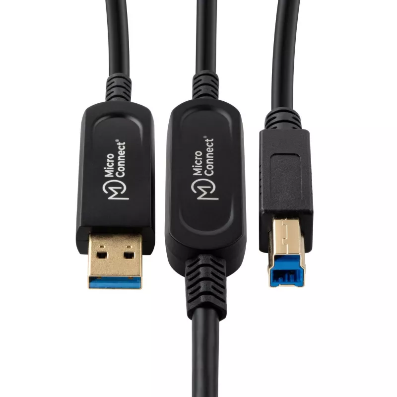 Microconnect MC-USB3.0AB20OP Καλώδιο USB USB 3.2 Gen 2 (3.1 Gen 2) 20 m USB A USB B Μαύρο