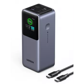 Powerbank Ugreen 20000mAh 130W ταχείας φόρτισης Λιθίου Γκρι