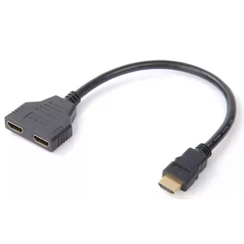 Καλώδιο διαχωριστή HDMI Microconnect, 0,2 m, HDMI Type A (Standard), 2 x HDMI Type A (Standard), 1920 x 1200 Pixel, Μαύρο