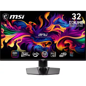 MSI MPG 321URX QD-OLED οθόνη υπολογιστή 80 cm (31,5 ίντσες) 3840 x 2160 pixel 4K Ultra HD μαύρη