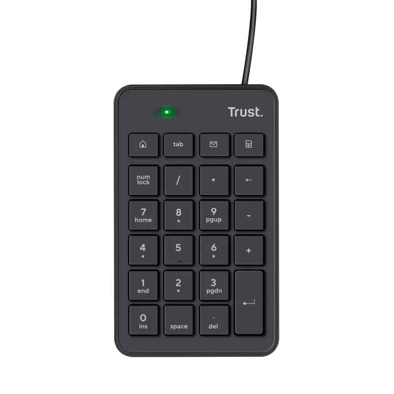 Trust 22221 Αριθμητικό πληκτρολόγιο Laptop/PC USB μαύρο