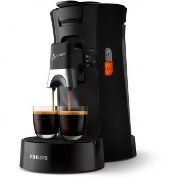Καφετιέρα με κάψουλες Philips Senseo CSA230/69 — δοχείο νερού 0,9 l, χωρητικότητα 2 φλιτζανιών, 1450 W, μαύρη
