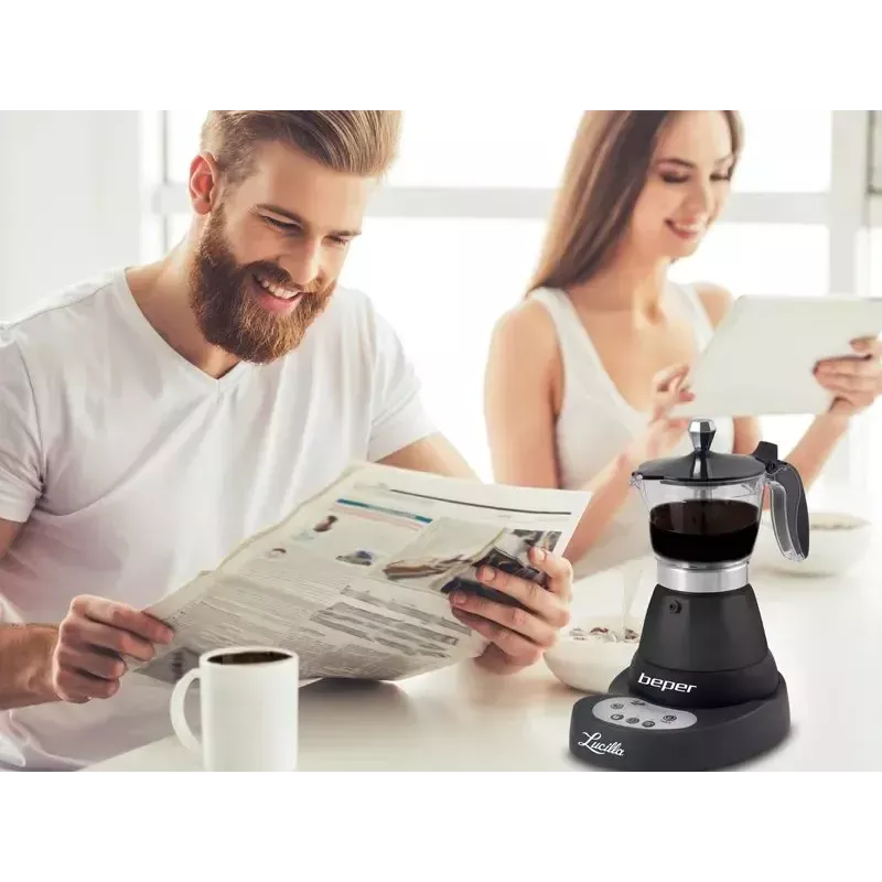 Μηχανή espresso Beper 3 φλιτζάνια BC.041N