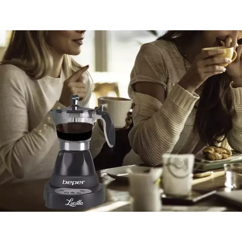 Μηχανή espresso Beper 3 φλιτζάνια BC.041N