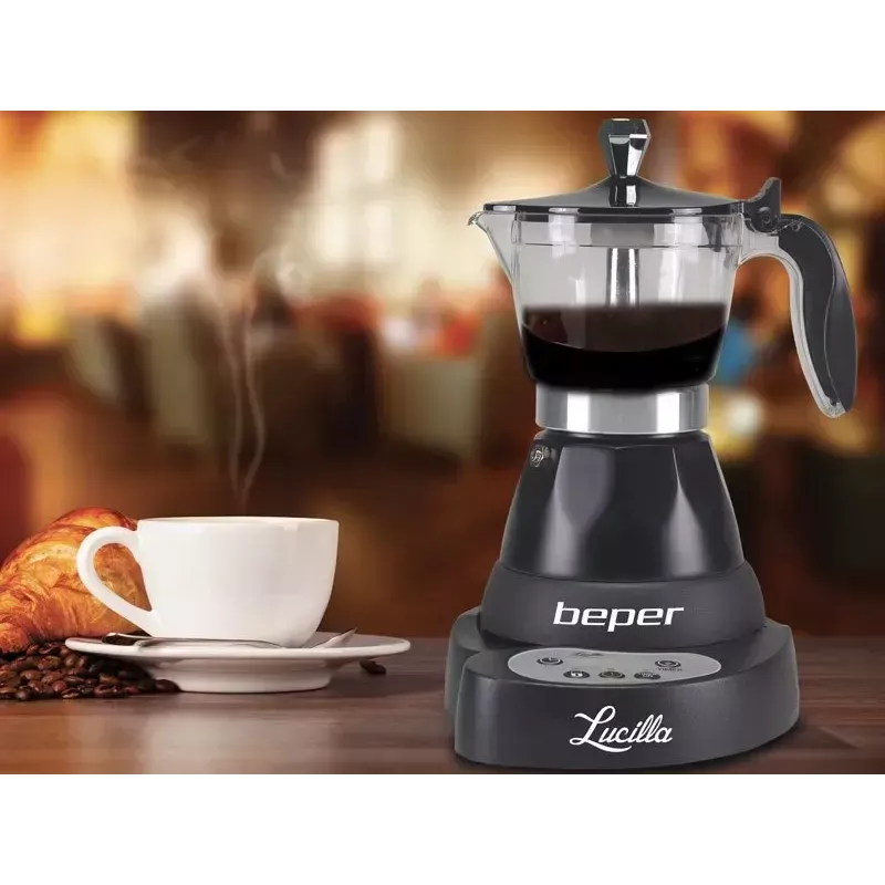 Μηχανή espresso Beper 3 φλιτζάνια BC.041N