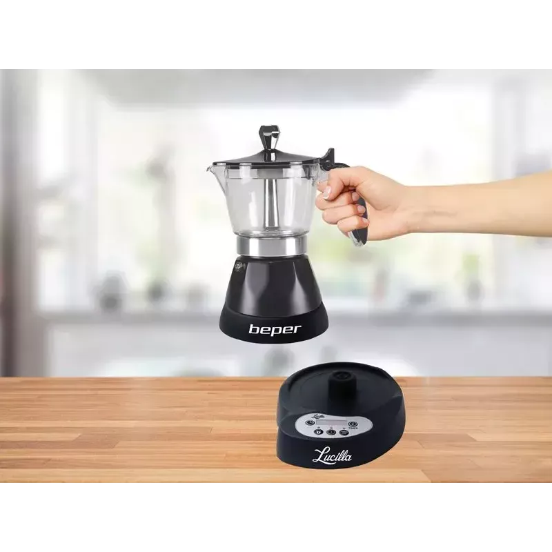 Μηχανή espresso Beper 3 φλιτζάνια BC.041N