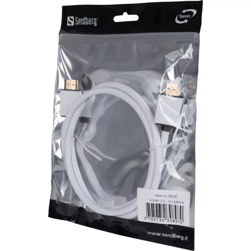 Καλώδιο HDMI Sandberg 2.0 1m SAVER
