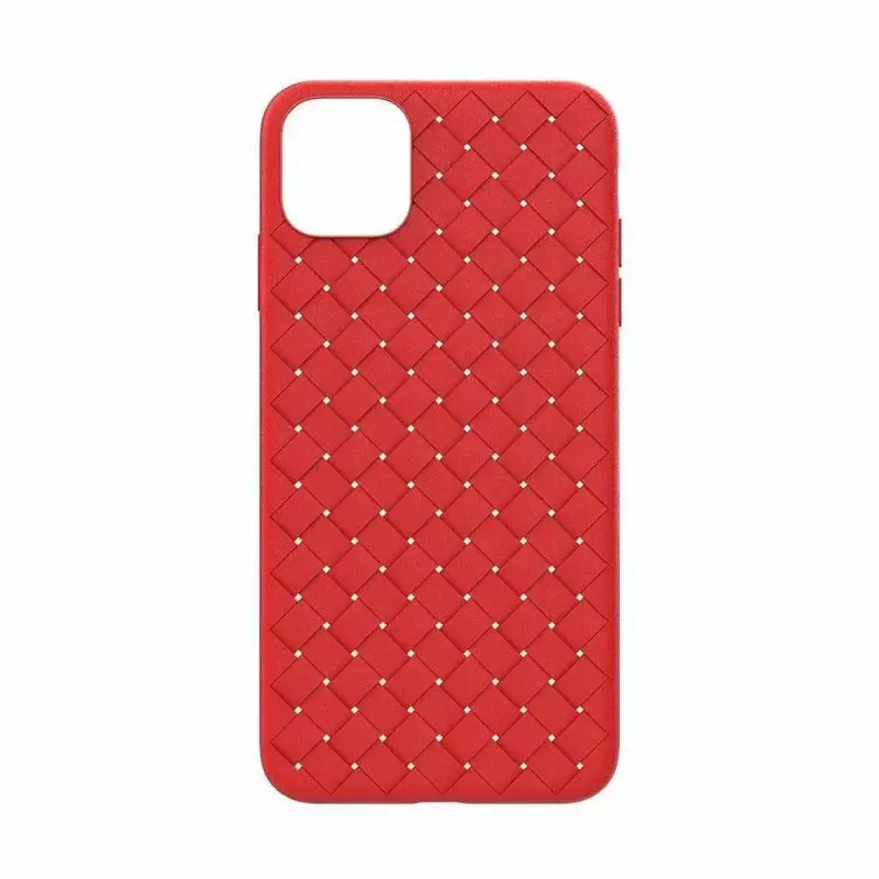 Μαλακή θήκη κινητού Devia για iPhone 11 Pro — υφασμάτινο σχέδιο, κόκκινο
