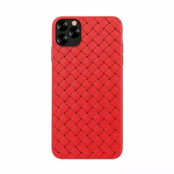 Μαλακή θήκη κινητού Devia για iPhone 11 Pro — υφασμάτινο σχέδιο, κόκκινο
