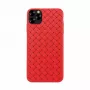 Μαλακή θήκη κινητού Devia για iPhone 11 Pro — υφασμάτινο σχέδιο, κόκκινο