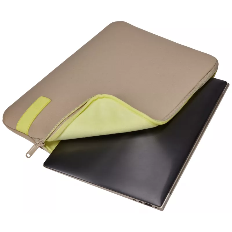Case Logic Reflect REFPC-114 θήκη φορητού υπολογιστή 35,6 cm (14 ίντσες), αφρός μνήμης, πολυεστέρας, Plaza Taupe/Sun-Lime