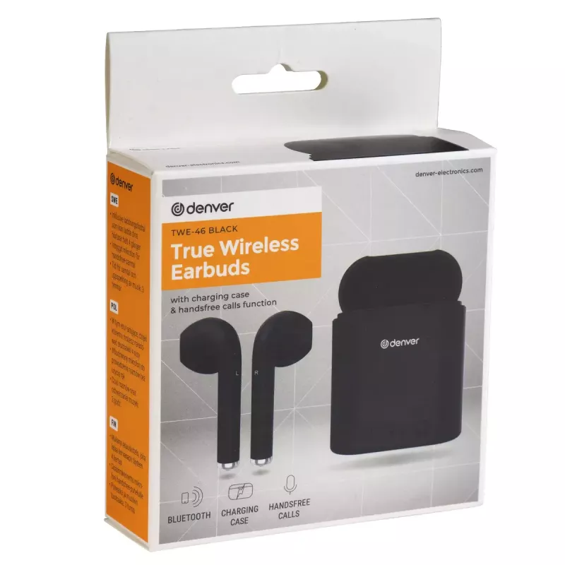 Headset Denver TWE-46 μαύρο