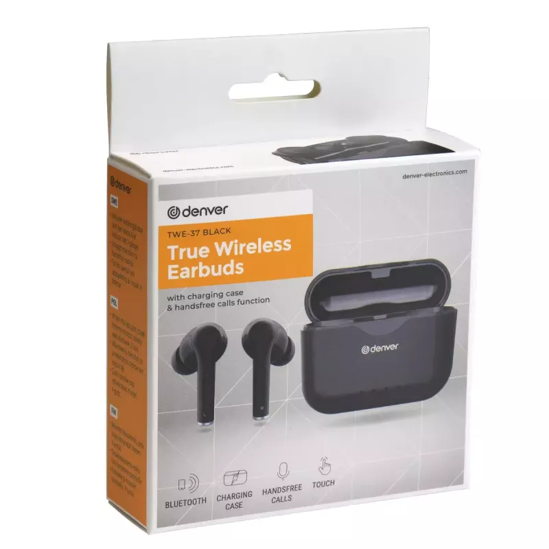 Headset Denver TWE-37Μαύρο