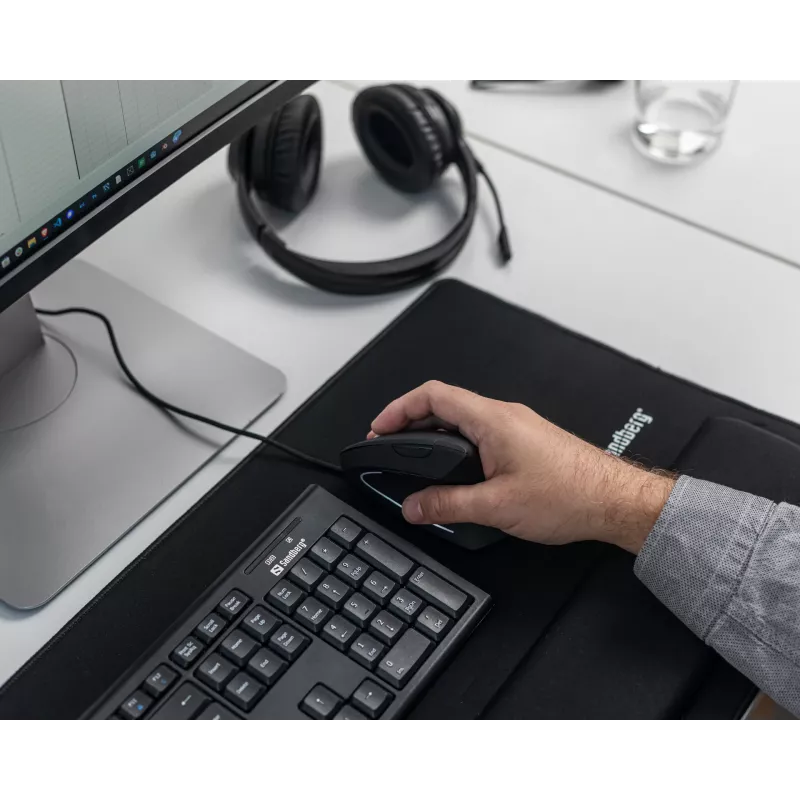 Ενσύρματο ποντίκι Sandberg Wired Vertical Mouse USB Type-A