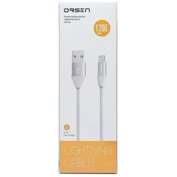 Καλώδιο δεδομένων Micro-USB Orsen S32 2.1A 1,2 m γκρι