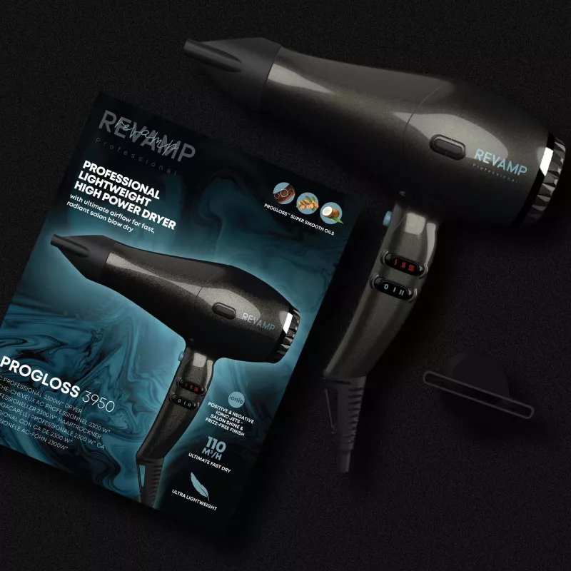 Πιστολάκι μαλλιών Revamp Progloss 3950 2300 W μαύρο