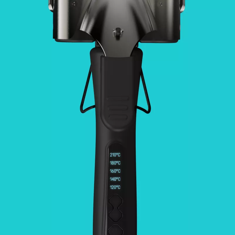Σίδερο για μπούκλες Revamp Progloss Deep Beach Waver θερμό μαύρο 3 m