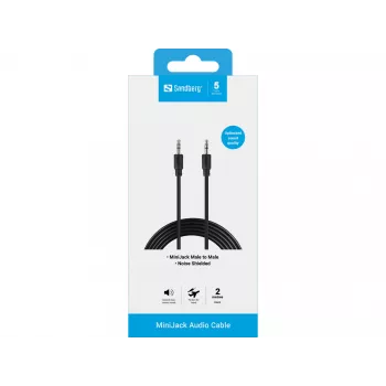 Καλώδιο MiniJack M-M Sandberg 501-24 2m