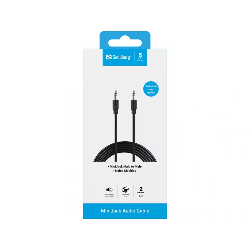 Καλώδιο MiniJack M-M Sandberg 501-24 2m