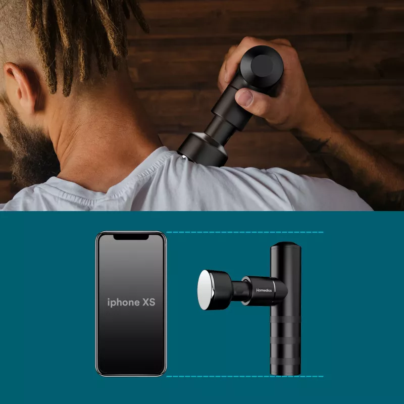 HoMedics Myti Massager Universal ανθρακί μασάζ με χτυπήματα