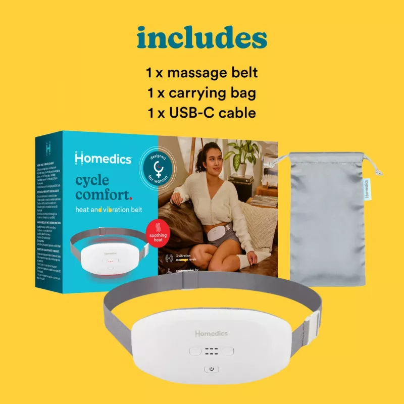 Ζώνη μασάζ HoMedics WMH-200H μασάζ δόνησης λευκή