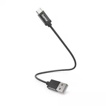 Hama 00201600 Καλώδιο USB USB 2.0 0,2 m USB A USB C μαύρο