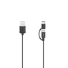 Hama 00200616 Καλώδιο USB USB 2.0 0,75 m USB A USB C/Micro-USB A μαύρο
