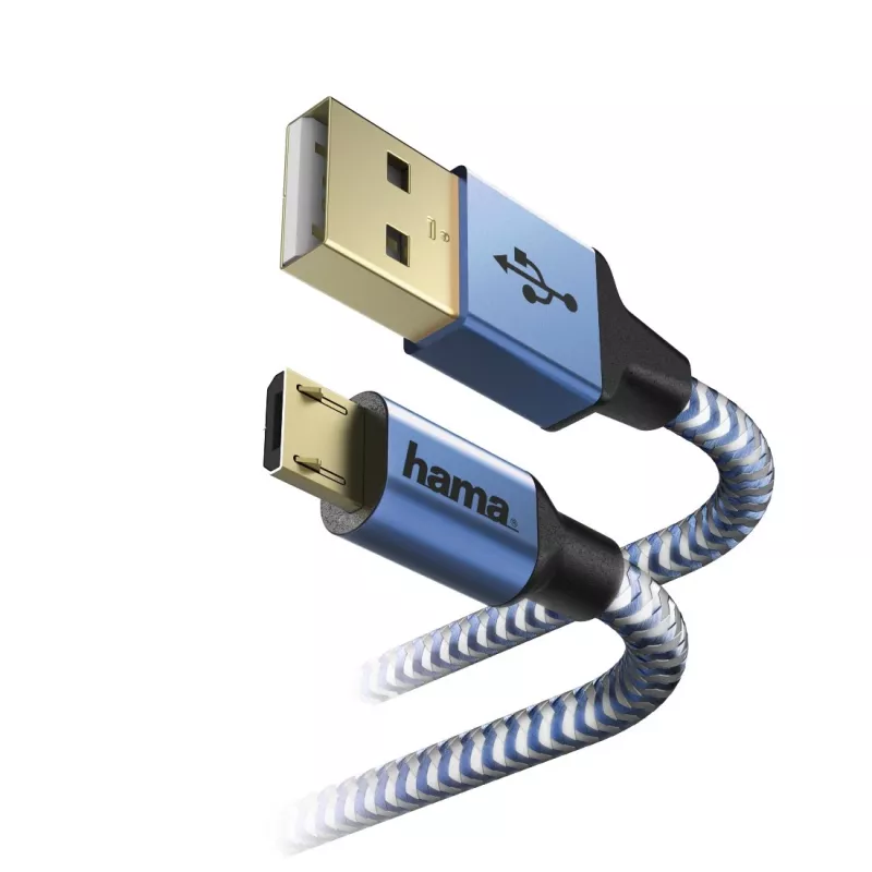 Hama 00178289 καλώδιο USB USB 2.0 1,5 m USB-A Micro-USB B μπλε