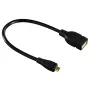 Hama 173892 καλώδιο USB USB 2.0 0,15 m Micro-USB B USB-A μαύρο