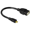 Hama 173892 καλώδιο USB USB 2.0 0,15 m Micro-USB B USB-A μαύρο