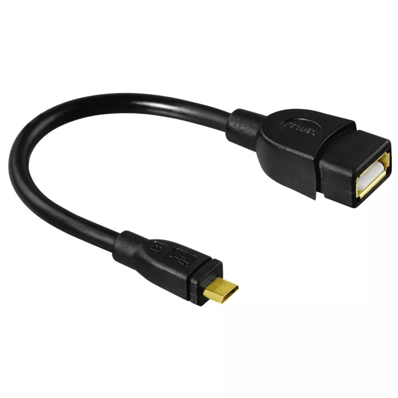 Hama 173892 καλώδιο USB USB 2.0 0,15 m Micro-USB B USB-A μαύρο