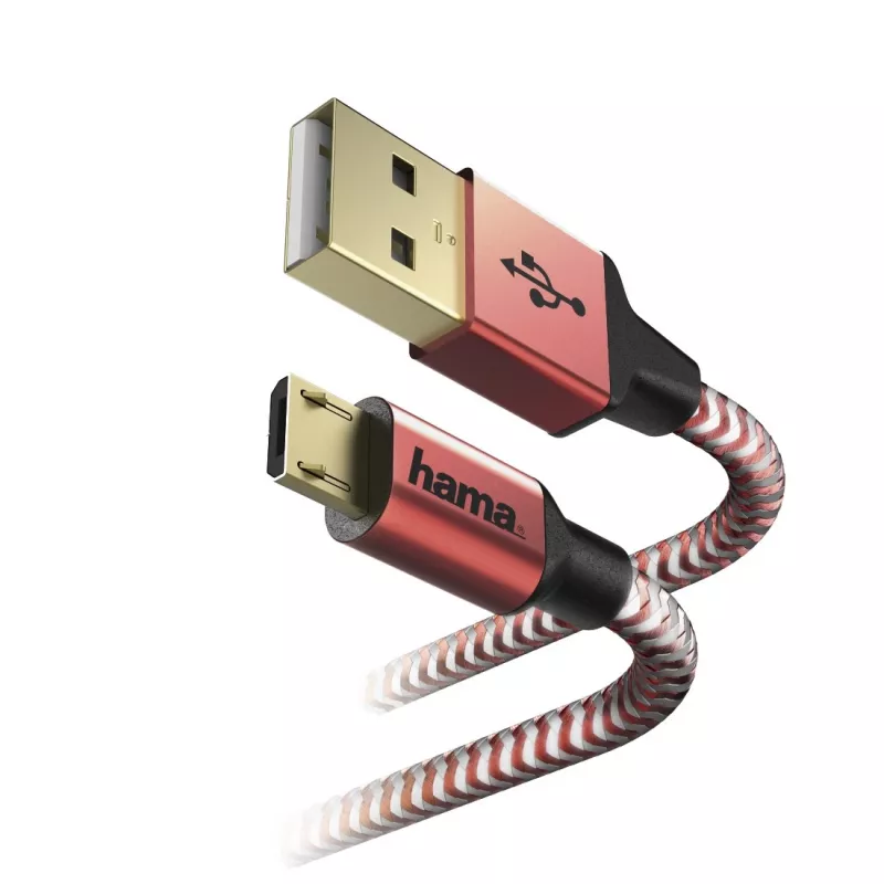 Hama 00178288 καλώδιο USB USB 2.0 1,5 m USB-A Micro-USB B κόκκινο