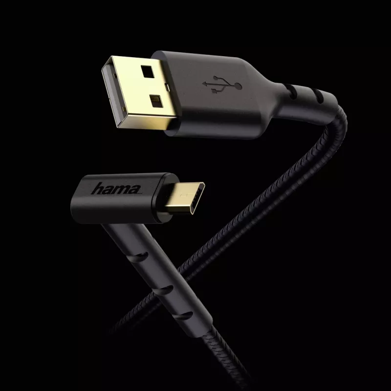 Hama Stand καλώδιο USB USB 2.0 1,5 m USB-A σε Micro-USB B μαύρο