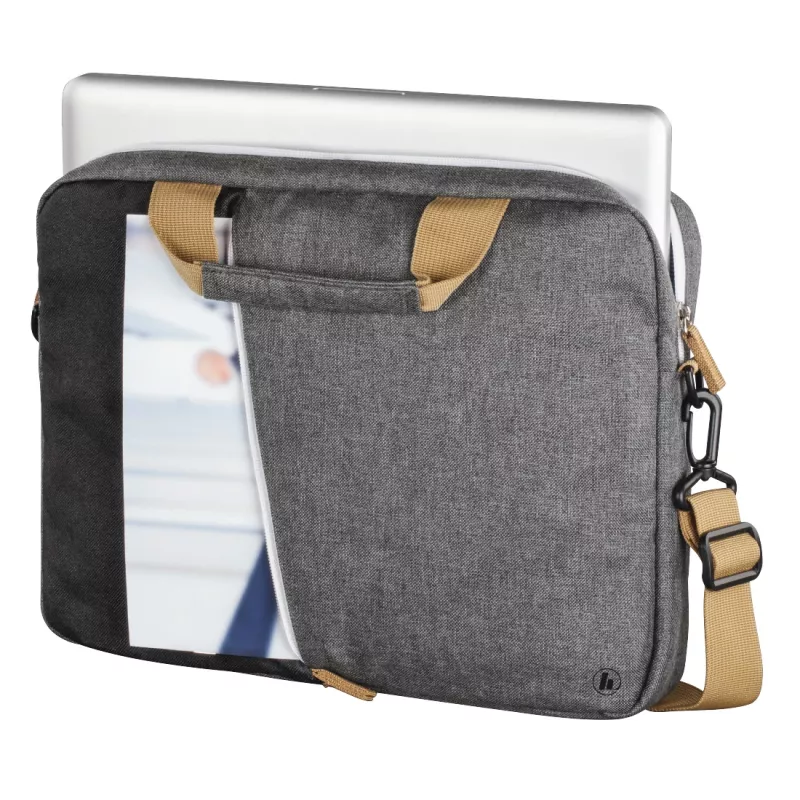 Hama 00217114 Florence τσάντα laptop 33,8 cm (13,3 ίντσες), πολυεστέρας, μαύρη/γκρι