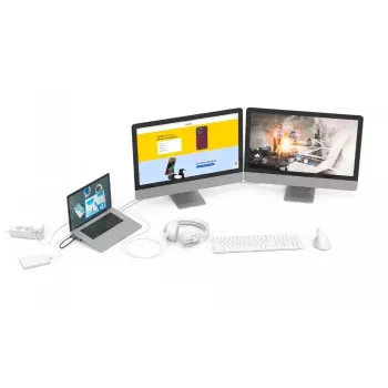 Hama Connect2Office Basic Ενσύρματο USB 3.2 Gen 1 (3.1 Gen 1) Type-C Ανθρακί, Γκρι